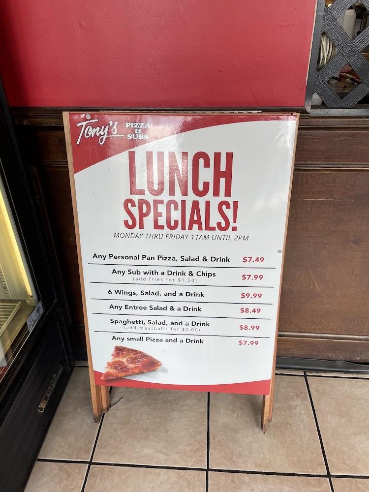 Tony's Pizza & Subs Menu image 2